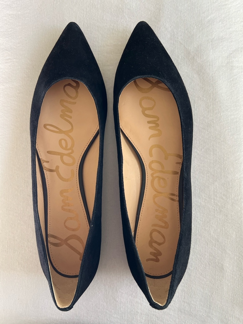 Sam Edelman pointy toe suede leather flat size 12